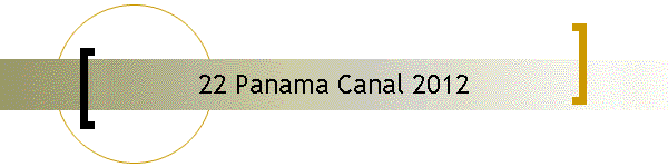 Panama Canal 2012