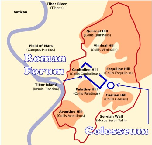 Image result for palatine map rome